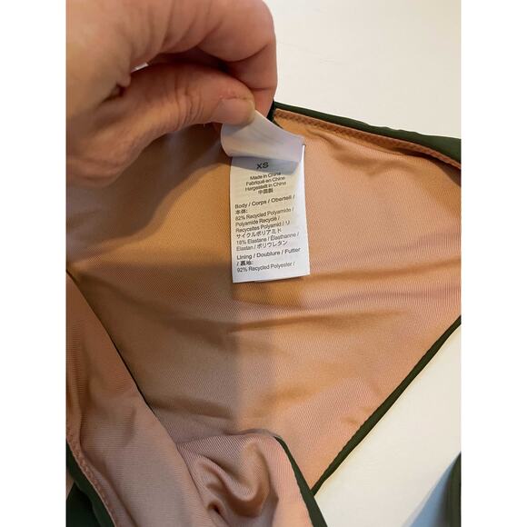 J. Crew High Leg Swim Bikini Bottom Green Size XS NEW - Picture 7 of 8